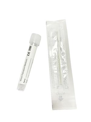 OEM VTM डिस्पोजेबल वायरस सैंपलिंग किट 7ml वायरल मीडिया ट्रांसपोर्ट ट्यूब